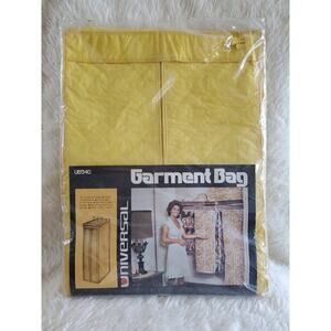 New Vintage Universal Mustard Yellow Quilted Garment Bag Cover 54x15x20 NOS USA